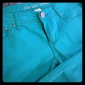 Almost Famous turquoise skinny jeans ✨